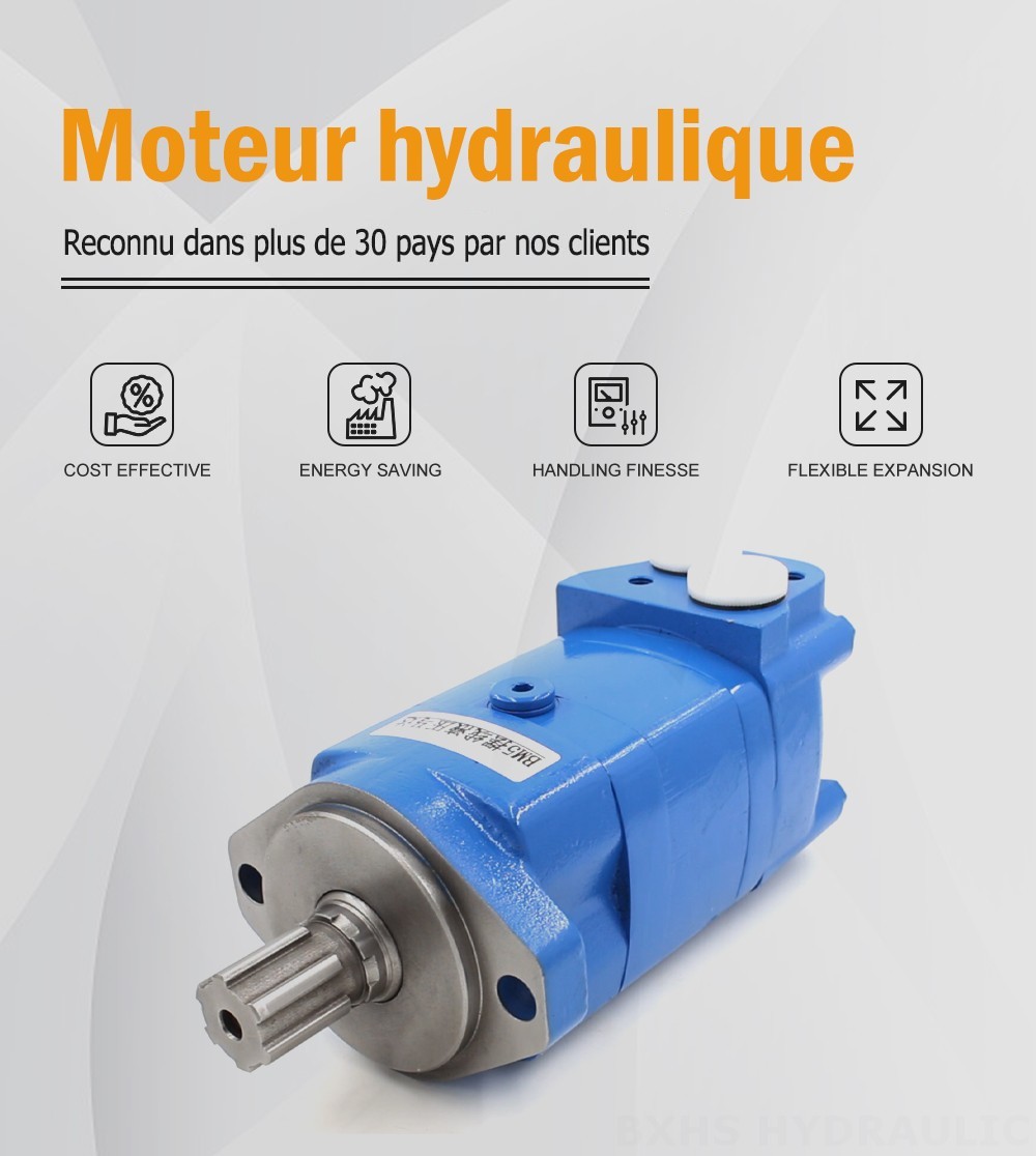 Moteur hydraulique cycloïdal BM5_3 125 cm³/tr 75 L/min Moteur hydraulique